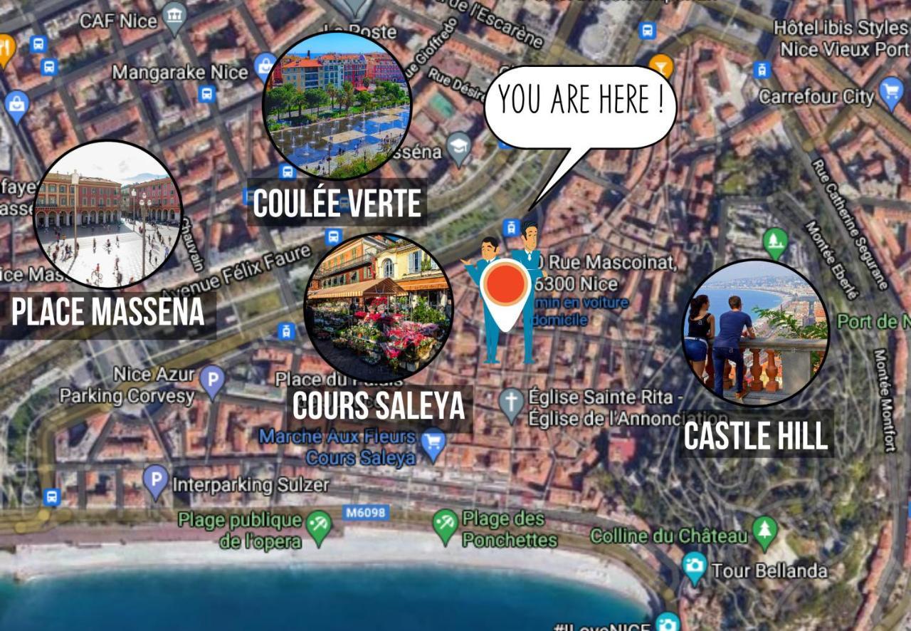 Nestor&Jeeves - Design Vieux Nice - Old Town - Close Sea المظهر الخارجي الصورة